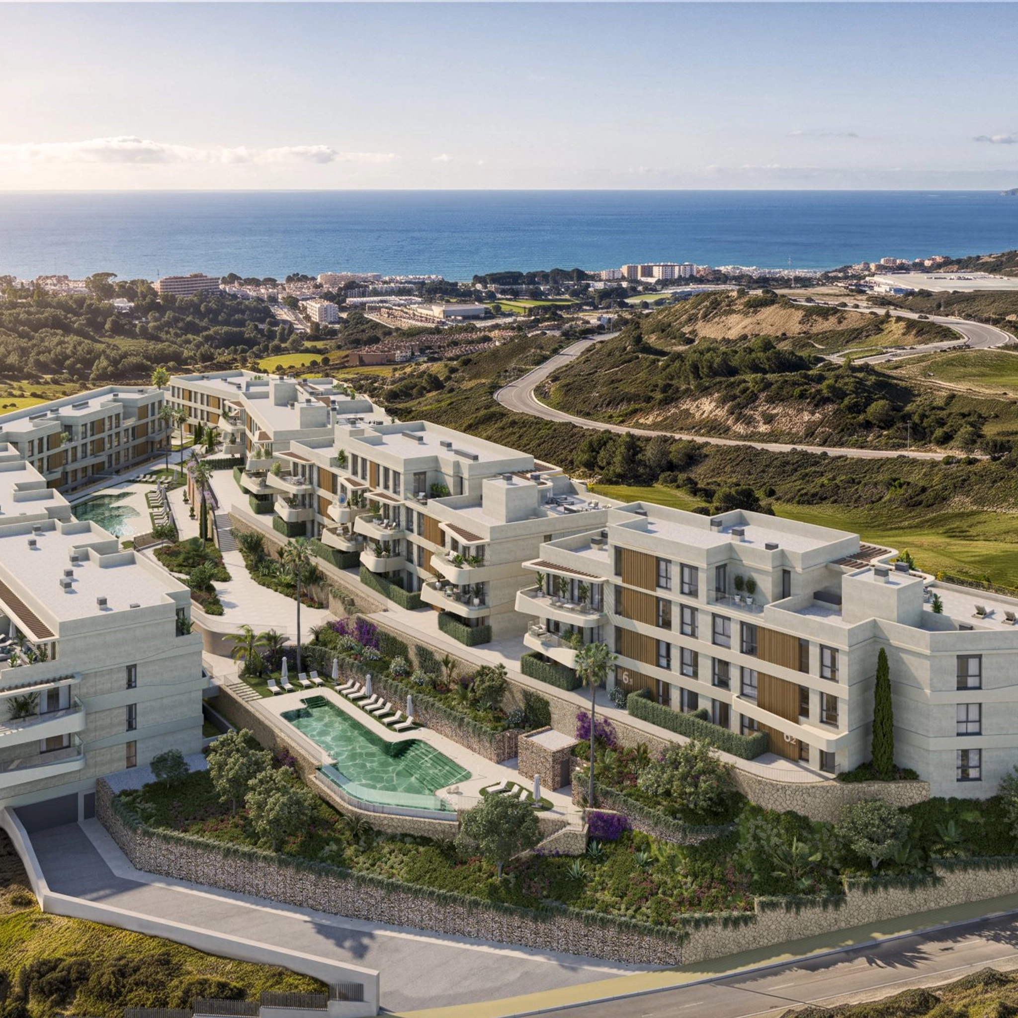 Modernt boende intill golfbanan i Estepona