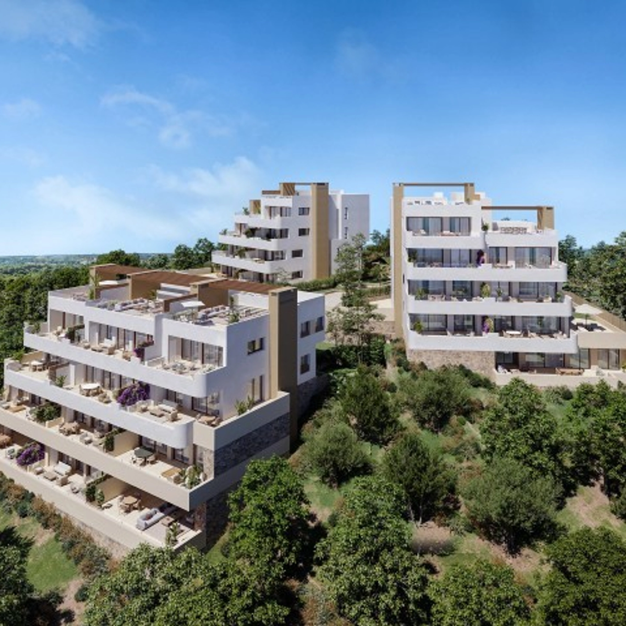 Lyxlägenheter med panoramautsikt vid Las Colina..