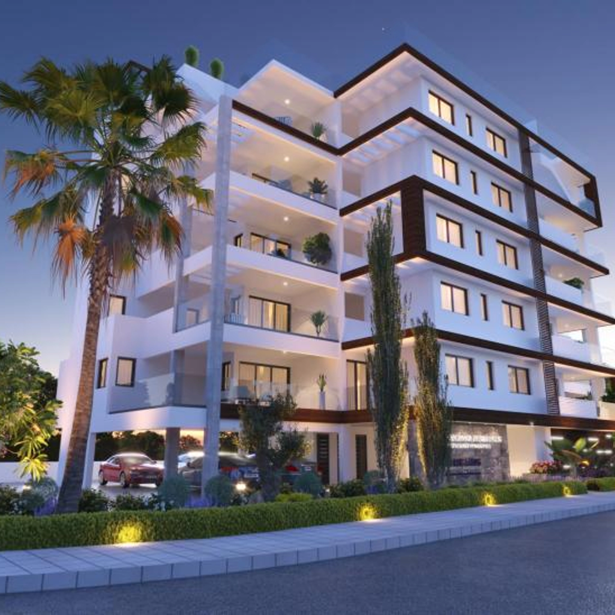 Takvåning, 2 sovrum, exklusiva Larnaca Marina området