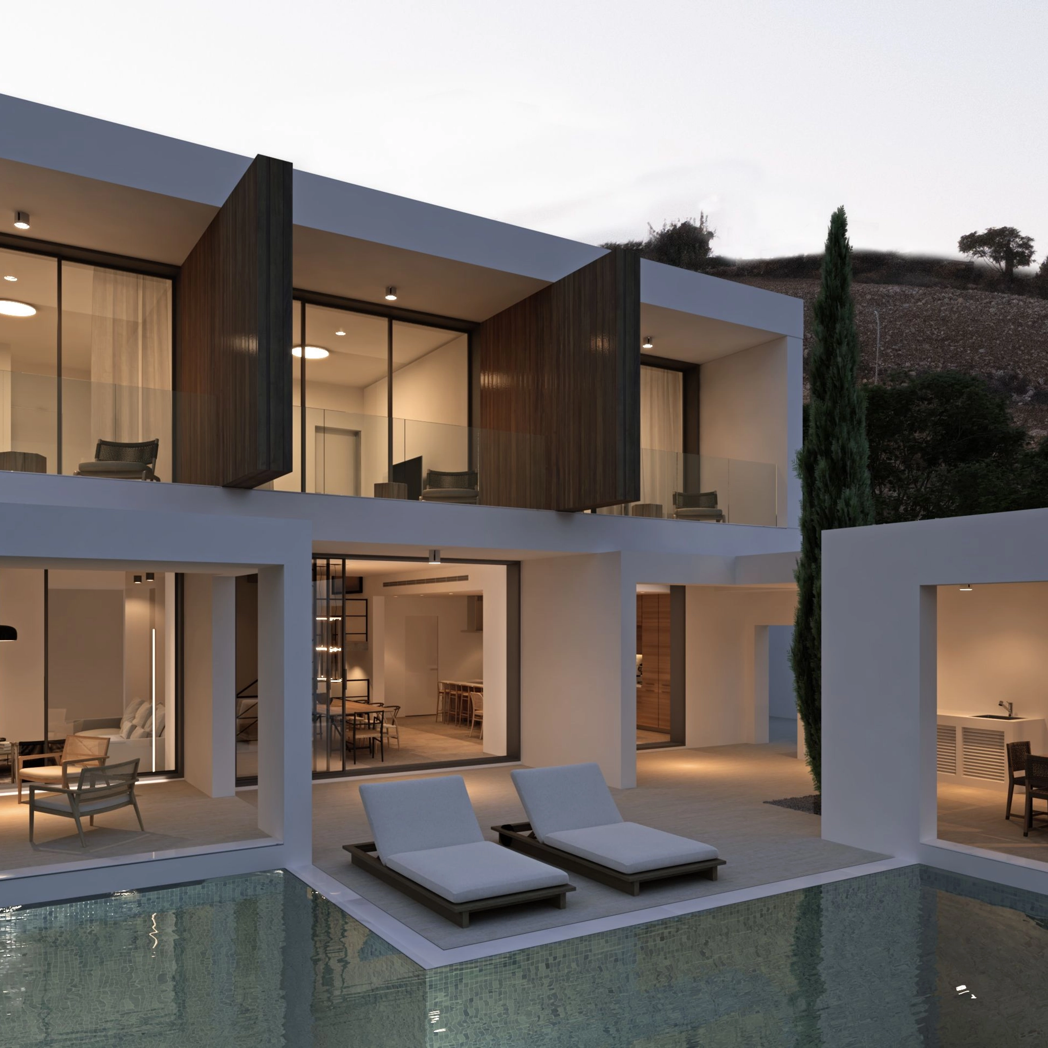 Modern villa nära Limassol med fyra sovrum och privat pool!