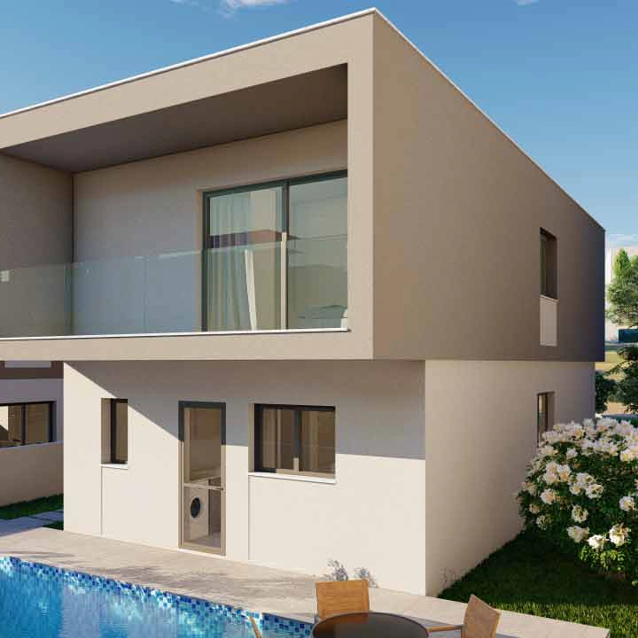 Modern villa med 3-sovrum, nära till allt