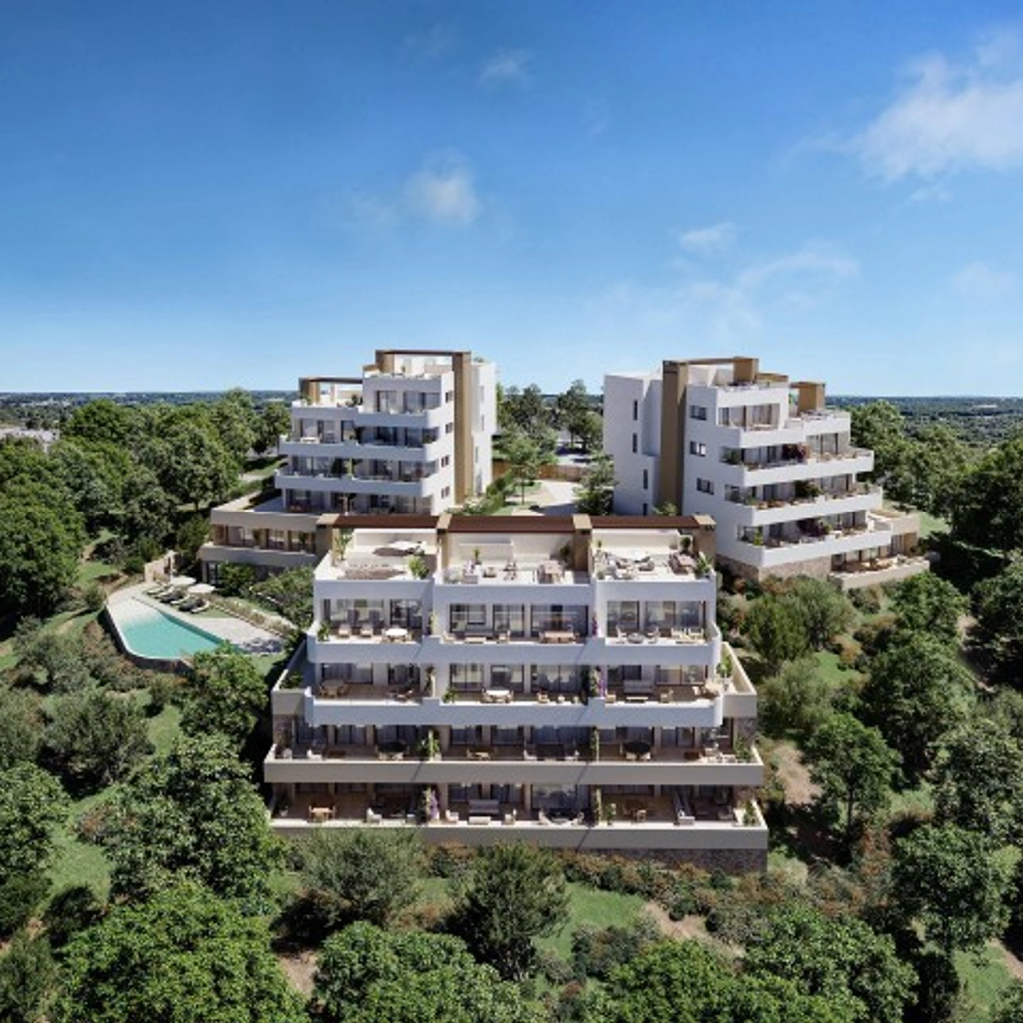 Lyxlägenheter med panoramautsikt vid Las Colina..