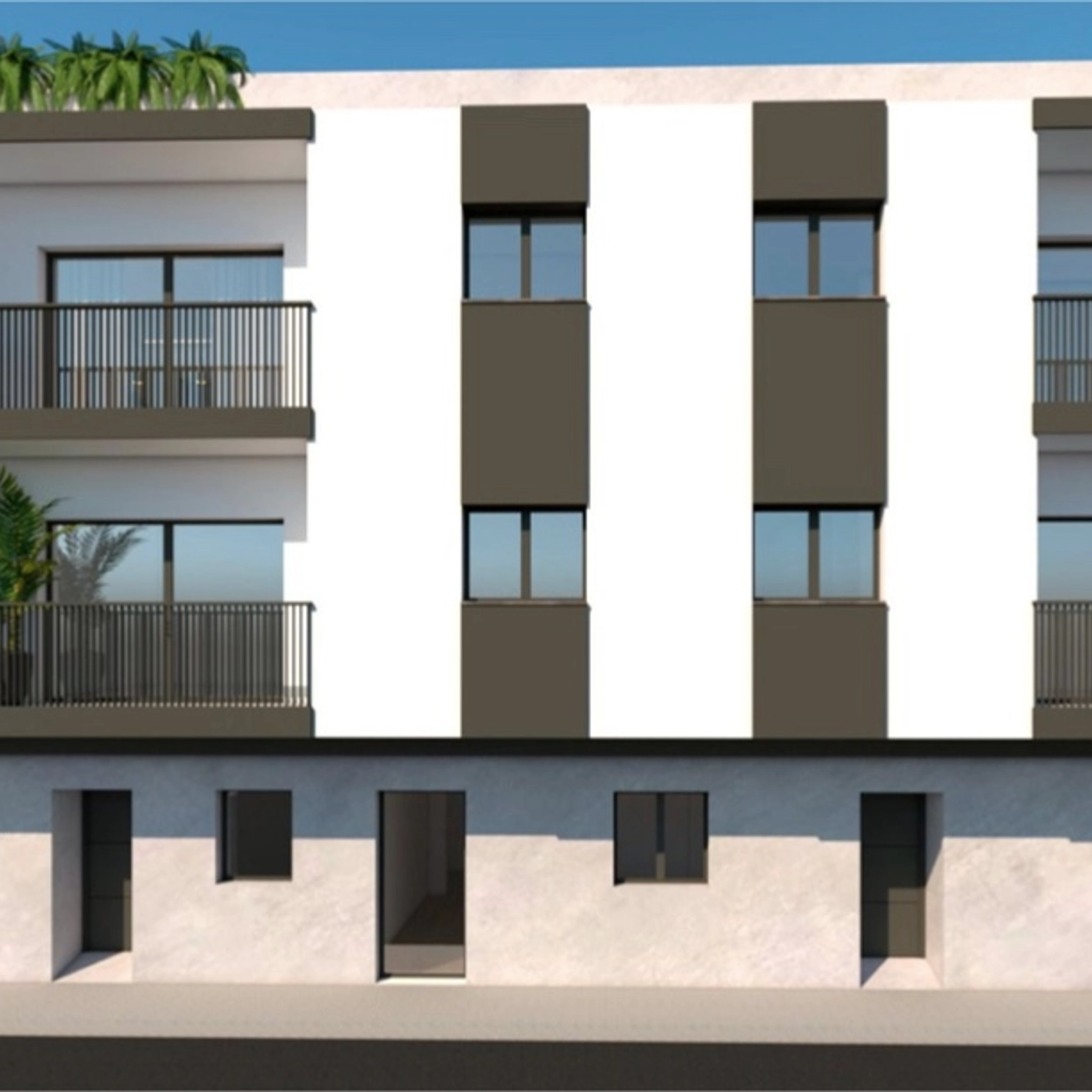 Nytt projekt med moderna lägenheter i Santiago ..