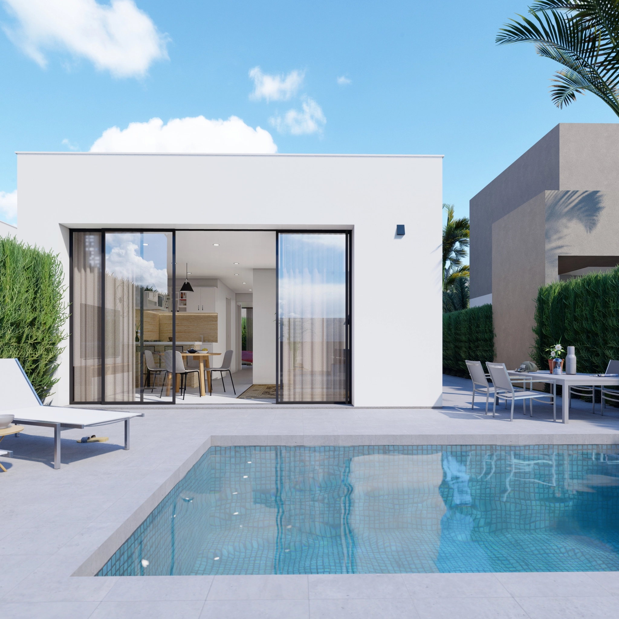 Lyxig villa med 2 sovrum i Los Urrutias, Murcia..